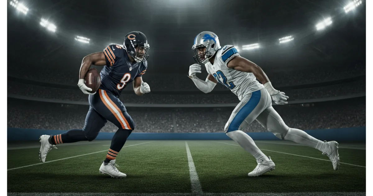 Chicago Bears vs Detroit Lions Match Player Stats