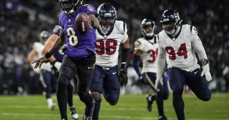 Baltimore Ravens vs Texans Match Player Stats