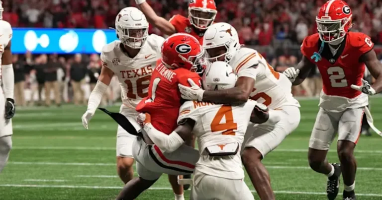 Georgia Bulldogs Football vs Texas Longhorns Football Match Player Stats