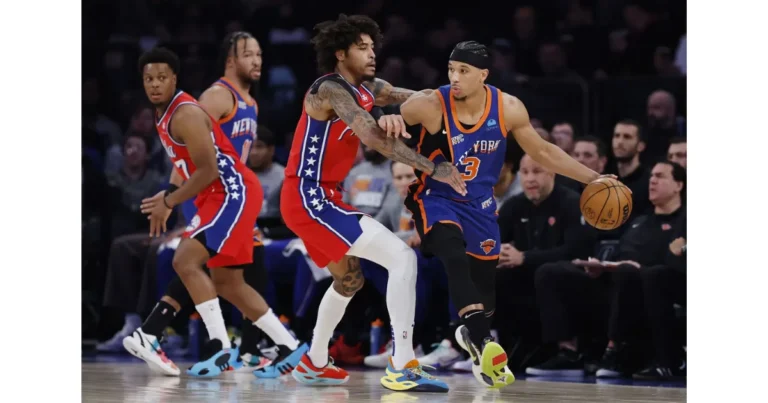 Knicks vs 76ERS Match Player Stats