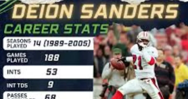 Deion Sanders Career Stats